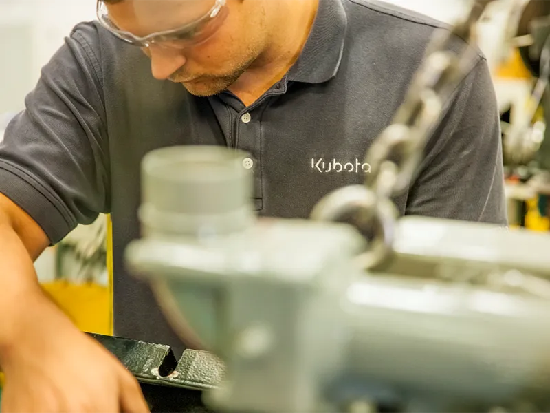 Kubota Engines emissions quality assurance inspection.